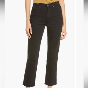 7 For All Mankind High Waist Crop Straight Jeans Size 29